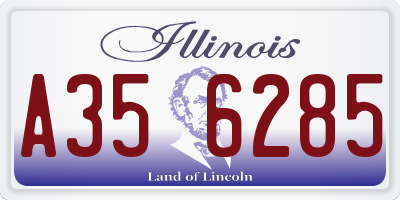 IL license plate A356285