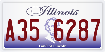 IL license plate A356287