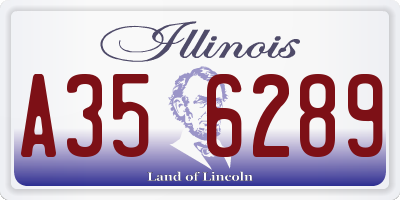 IL license plate A356289