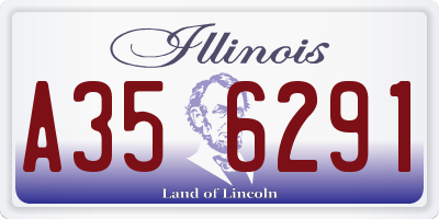 IL license plate A356291