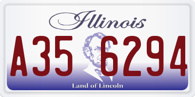 IL license plate A356294