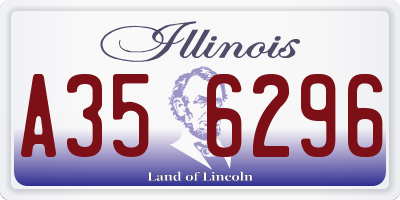 IL license plate A356296