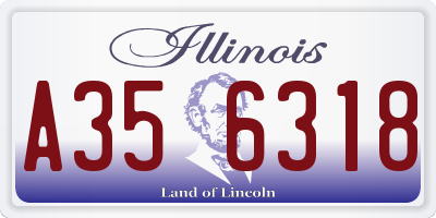 IL license plate A356318