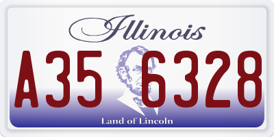 IL license plate A356328