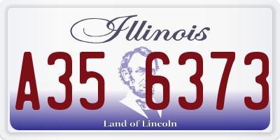 IL license plate A356373