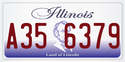 IL license plate A356379