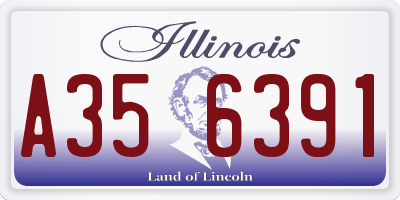 IL license plate A356391