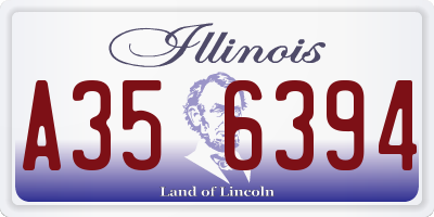 IL license plate A356394