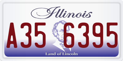 IL license plate A356395