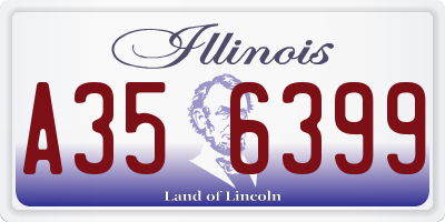 IL license plate A356399