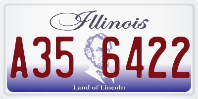 IL license plate A356422