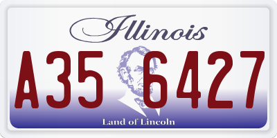 IL license plate A356427