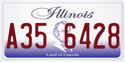 IL license plate A356428