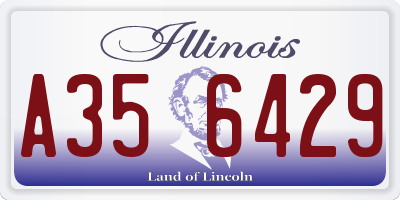 IL license plate A356429