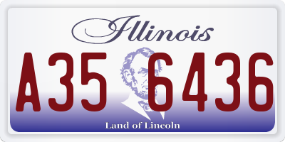 IL license plate A356436
