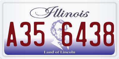 IL license plate A356438