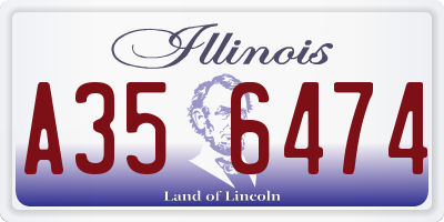 IL license plate A356474