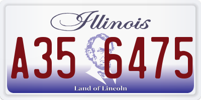 IL license plate A356475