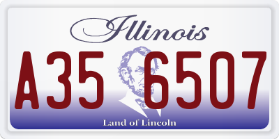 IL license plate A356507