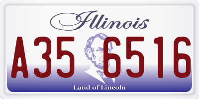 IL license plate A356516