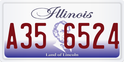 IL license plate A356524