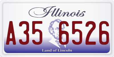 IL license plate A356526