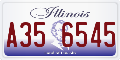 IL license plate A356545