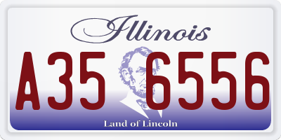 IL license plate A356556