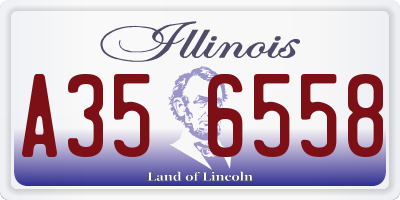 IL license plate A356558