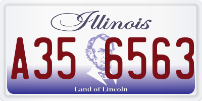 IL license plate A356563