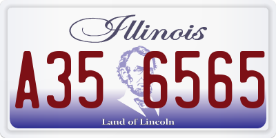 IL license plate A356565