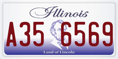 IL license plate A356569