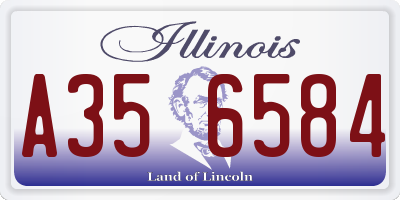 IL license plate A356584