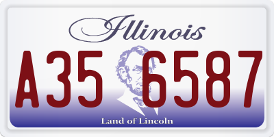 IL license plate A356587