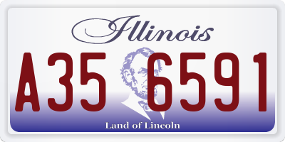IL license plate A356591