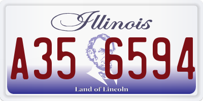 IL license plate A356594