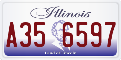 IL license plate A356597
