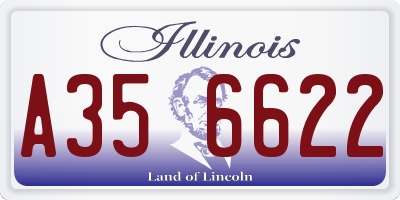 IL license plate A356622