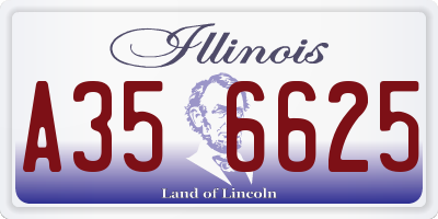 IL license plate A356625
