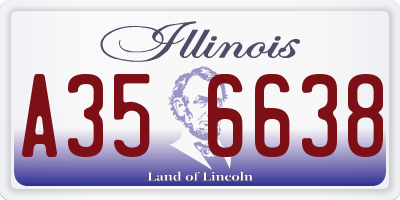 IL license plate A356638