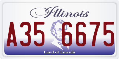 IL license plate A356675