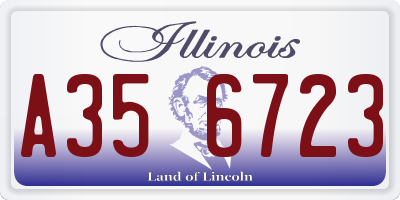 IL license plate A356723