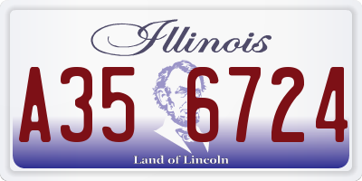 IL license plate A356724