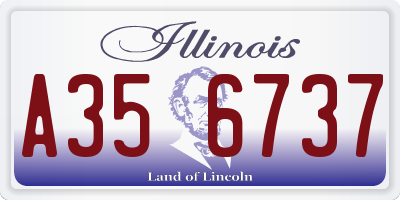 IL license plate A356737