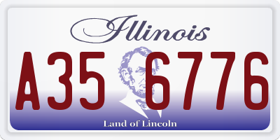 IL license plate A356776