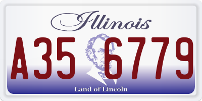 IL license plate A356779