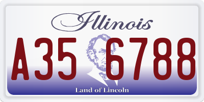 IL license plate A356788