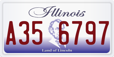 IL license plate A356797