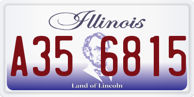 IL license plate A356815