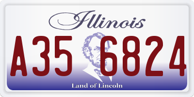 IL license plate A356824